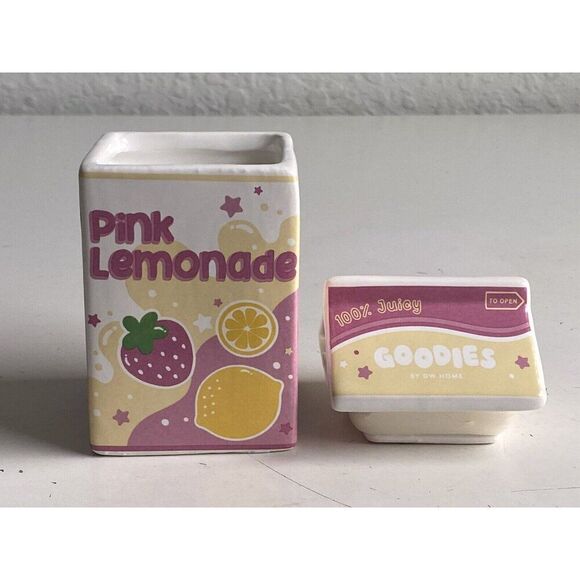 DW Home Goodies Pink Lemonade Scented Candle 6.4 Oz Juice Box NEW - Picture 8 of 10